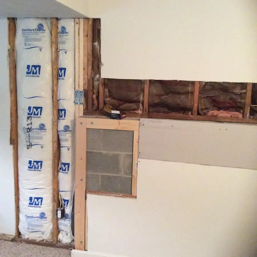 Wall insulation replacement during Structural Drying in Sparta